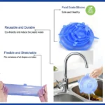 6pcs Kitchen Reusable Silicone Seal Lid, Universal Silicone Stretch Lids For Food Preservation, Vacuum Food Storage, Bowl Cover And Cookware Cover For Kitchen And Home ₨226