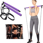 Portable Pilates Bar Kit Stick With Resistance Band For Home Gym Exercise Pilates Exercise Home Workout Yoga Resistance Bands For Legs And Butt For Stretching, Sculpt, Fitness