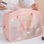 Travel Cosmetic Washbag Clear Case Large Capacity Portable Cosmetic Makeup Pouch